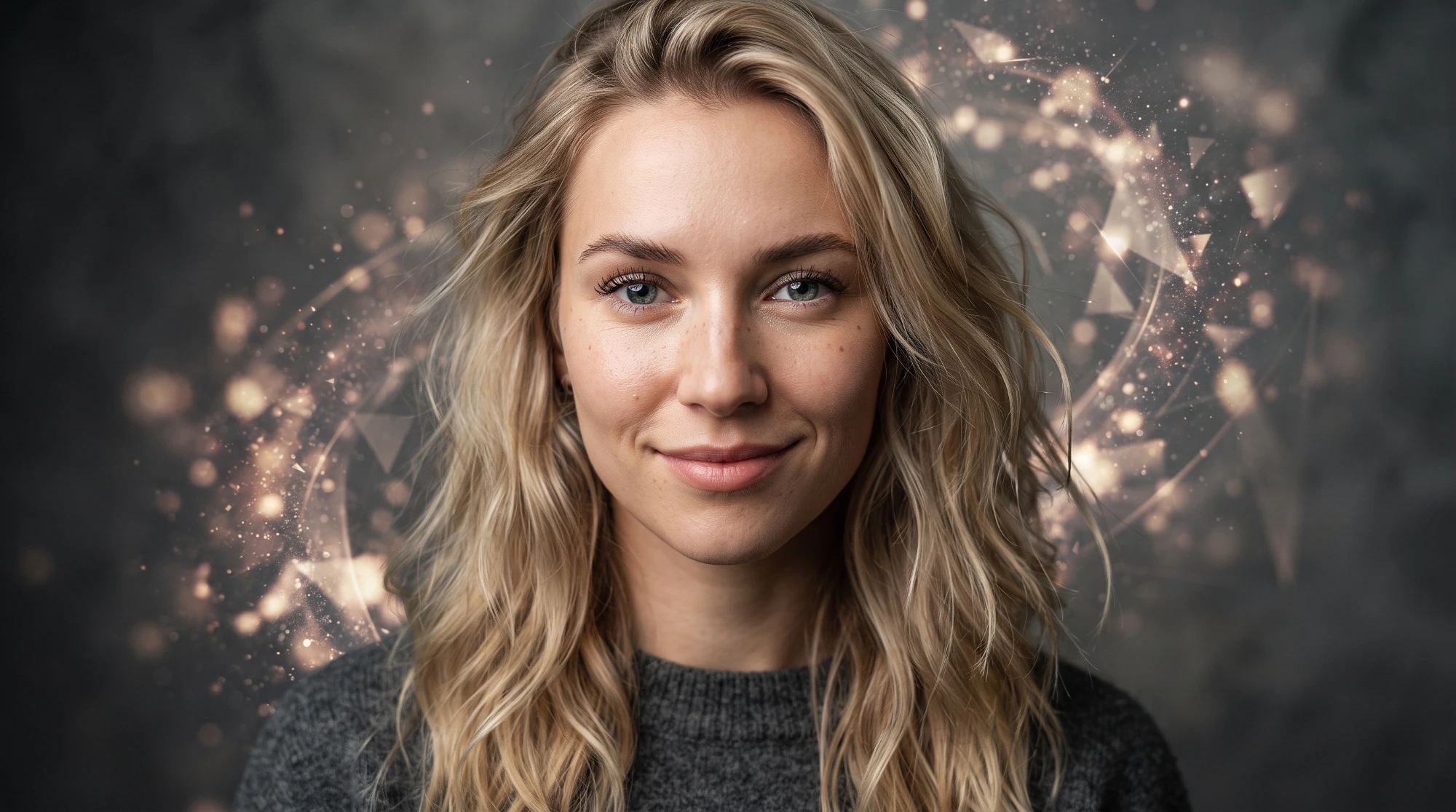 Blonde woman portrait — AI portrait photography generated with Nano Banana Pro