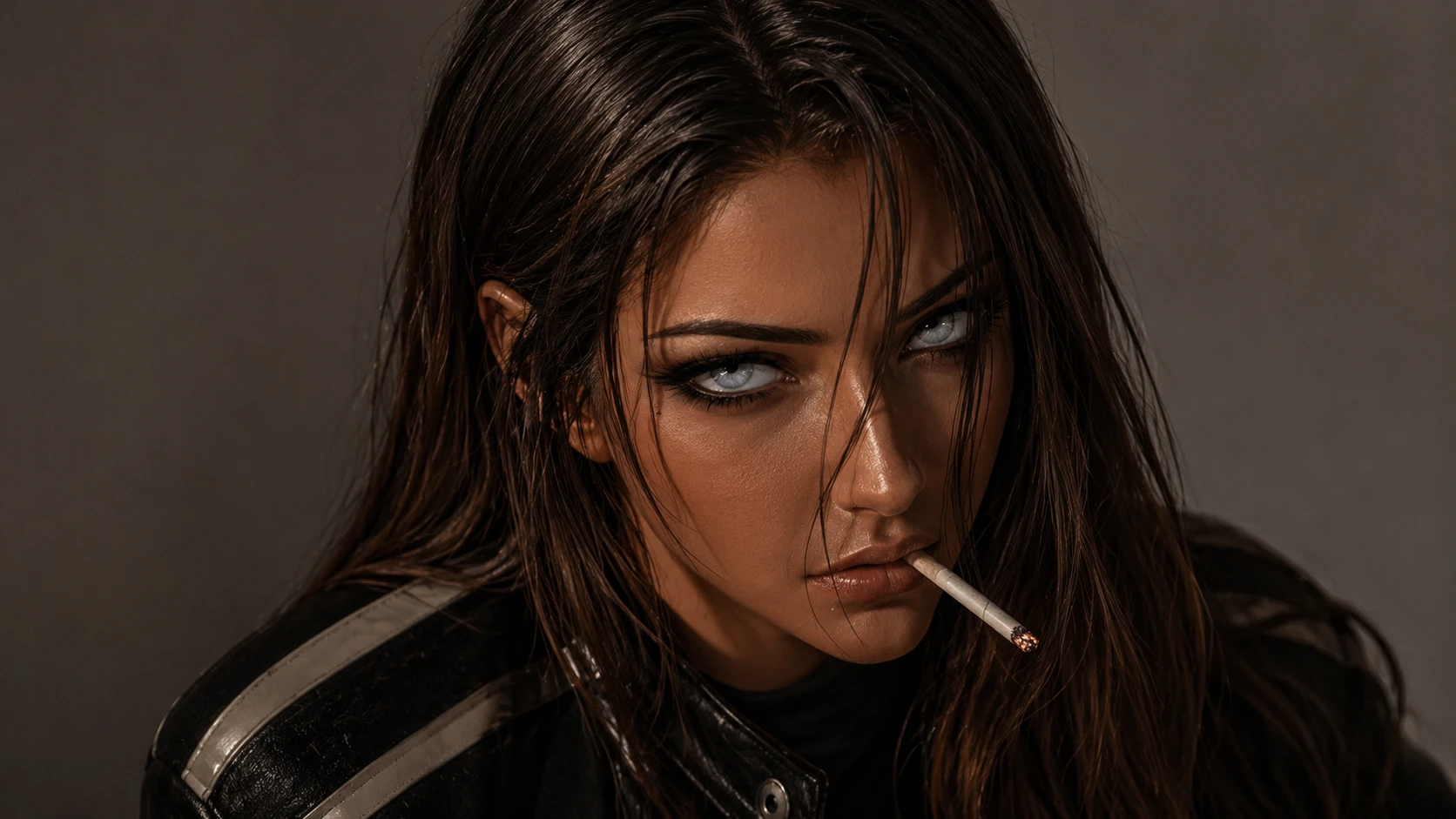 Smoking at the stuido — AI portrait photography generated with GPT Image 2