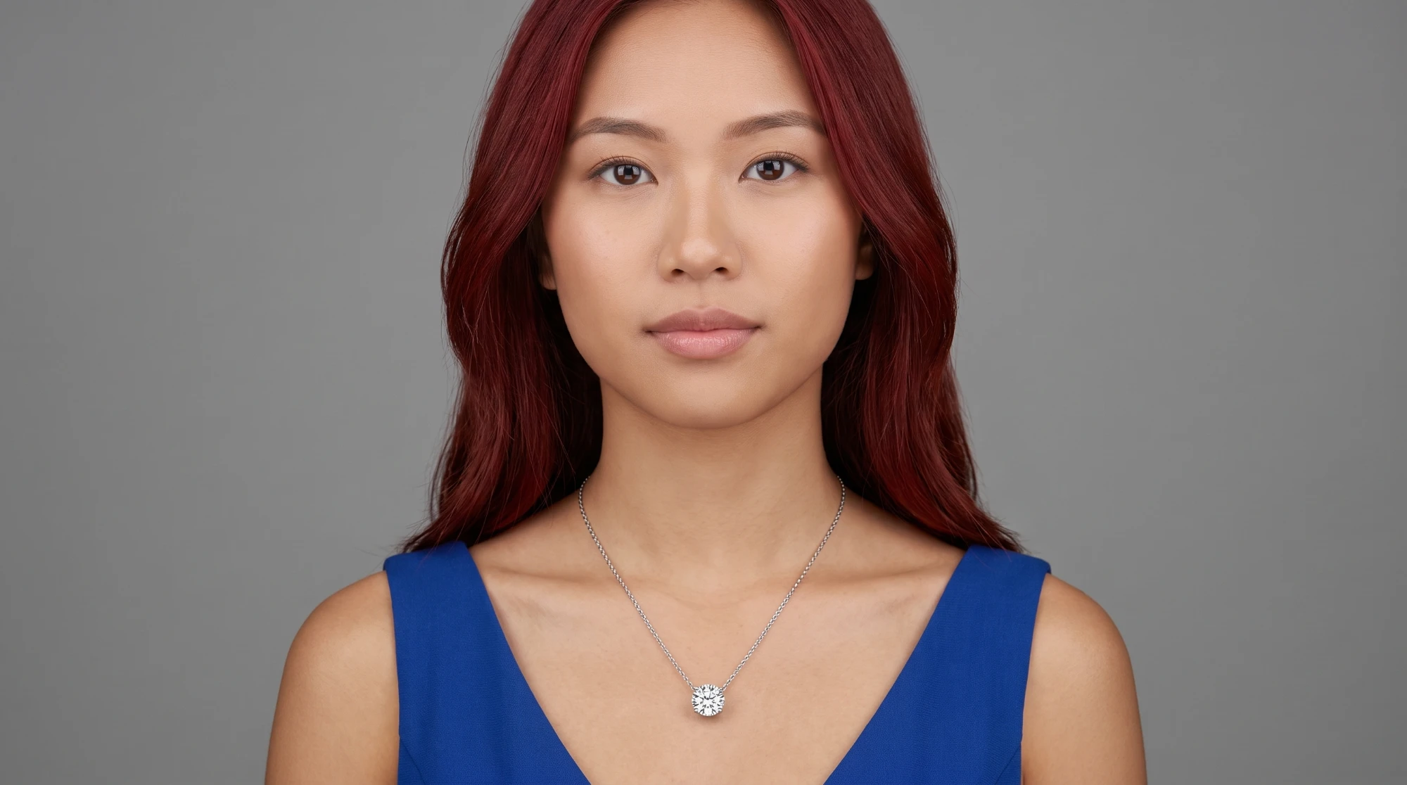 Diamond necklace — AI portrait photography generated with Nano Banana Pro